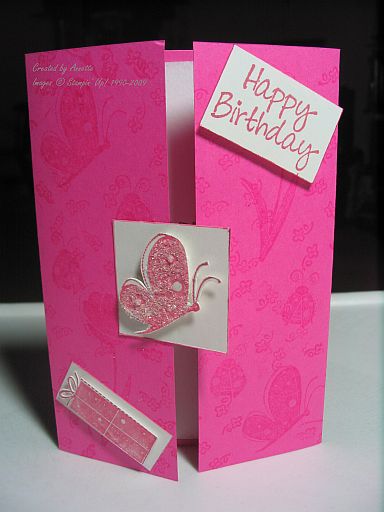Gatefold Birthday Pink Garden Whimsy Gatefold Birthday Pink Garden Whimsy