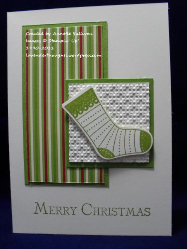 Stitched Stockings Jolly Olive