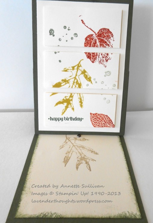 French Foliage Artichoke Tri Panel Easel