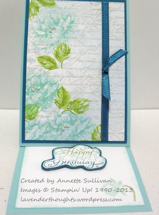 Stippled Blossom Indigo Party&nbsp;Easel