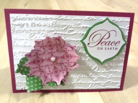 Greetings of the Season Mosaic Poinsettia Ripple