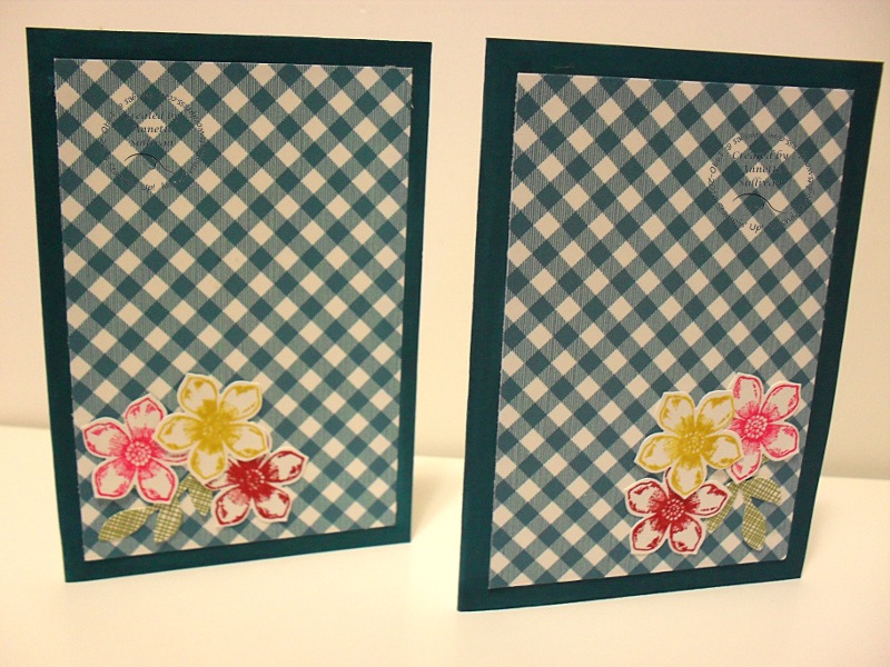 Petite Petals Gingham Garden Note&nbsp;Cards
