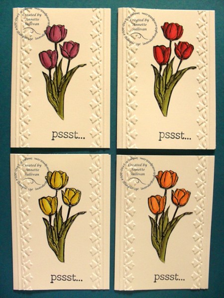 Blessed Easter Blendabilities Tulips Note Cards