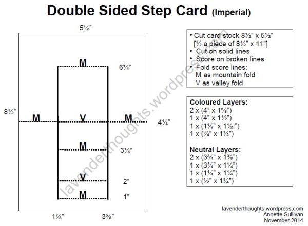 Double Sided Step Card Imperial