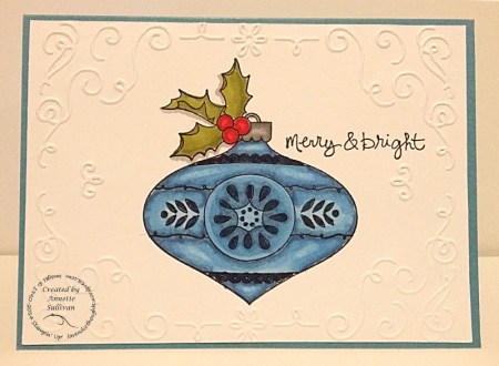 Christmas Bauble Marina Mist