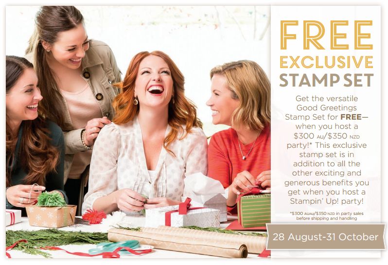 Earn an exclusive Good Greetings Stamp&nbsp;Set