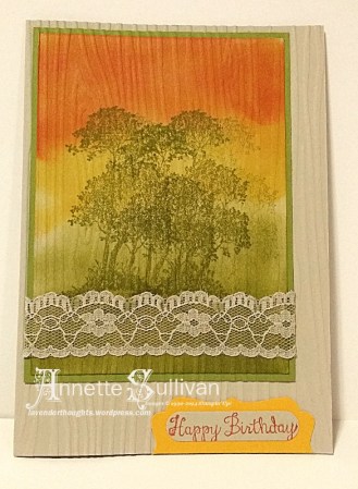 Serene Silhouettes Crushed Tango Olive Sand