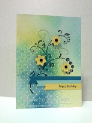 Flowering Flourishes Indigo Party Delight