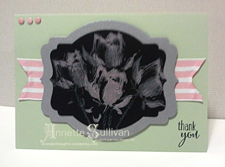 Lotus Blossom Rose Coral Chalkboard