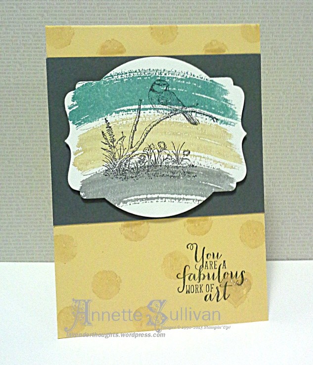 Artful Stampers Team Challenge Hop Lost Saffron&nbsp;Gray