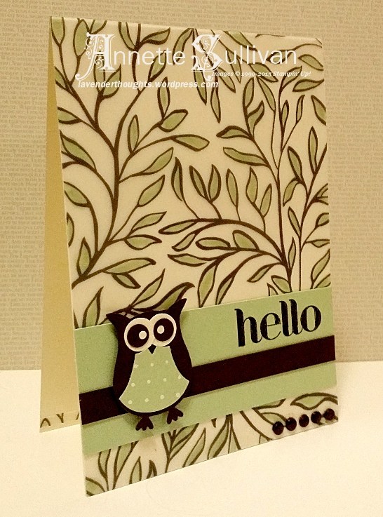 Artful Stampers Team Challenge Hop Sheer Perfection Pistachio