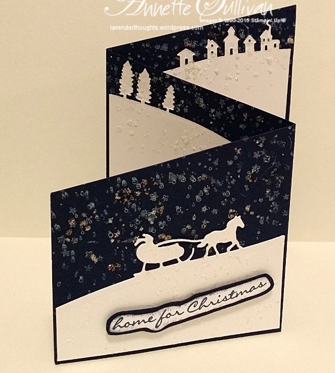 Jingle All the Way Navy Trifold Angle