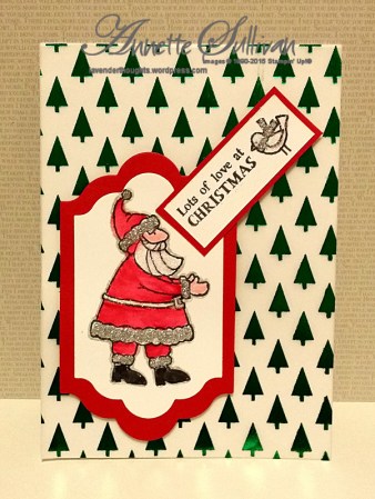 Santas Gifts Red Santa Trees