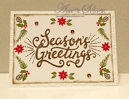 Berry Merry Boughs & Berries Suede Greetings