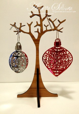 Delicate Ornaments Silver and Red