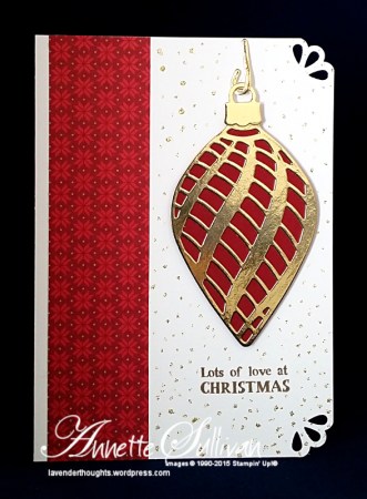 Embellished Ornaments Cherry Gold