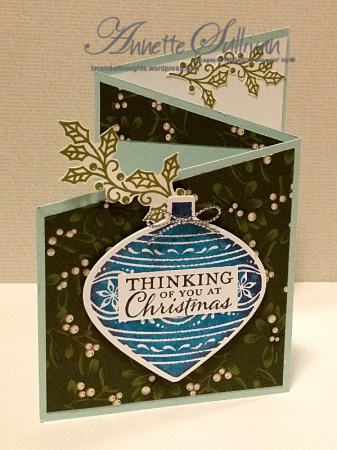 Embellished Ornaments Mossy Sky Trifold Angle