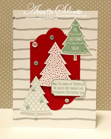 Peaceful Pines Mint Red