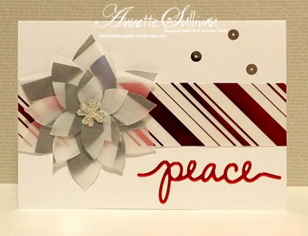 Festive Flower Silver Red