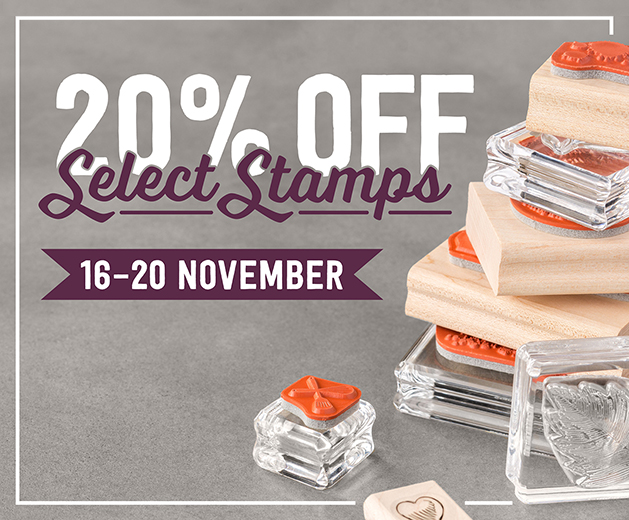 20% OFF Select Stamps