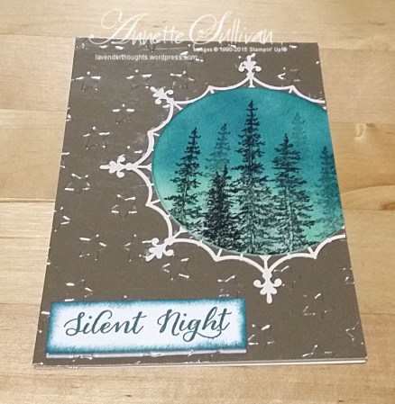 Wonderland Silver Indigo Trees