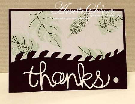 Botanical Blooms Mint Blackberry Thanks