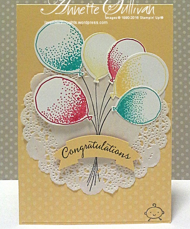 Balloon Celebration Saffron&nbsp;Doily