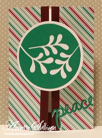 Christmas Greetings Emerald Mistletoe Peace