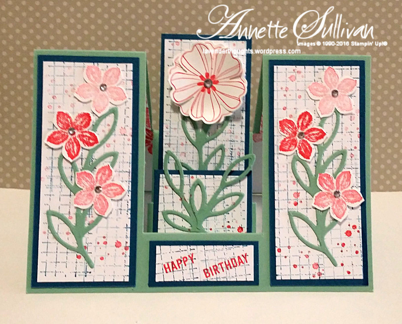 Petite Petals Watermelon Macaron Double Sided Step&nbsp;Card