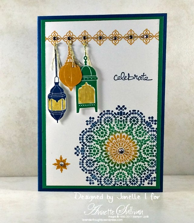 Moroccan Nights Dijon Emerald&nbsp;Denim