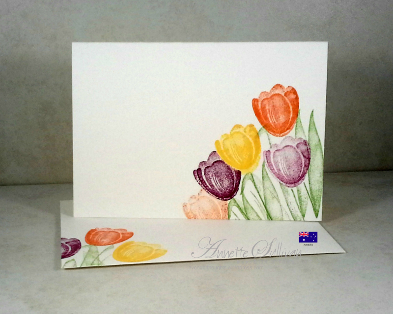 How to Create a Clean and Simple One Layer Card with Tranquil Tulips and&nbsp;VIDEO