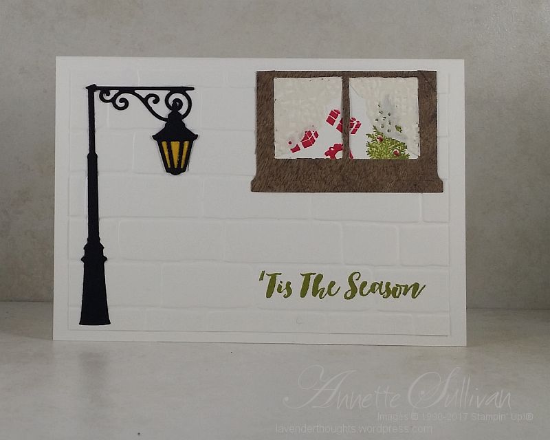 A Brightly Lit Lamp peeking into a Christmas&nbsp;home