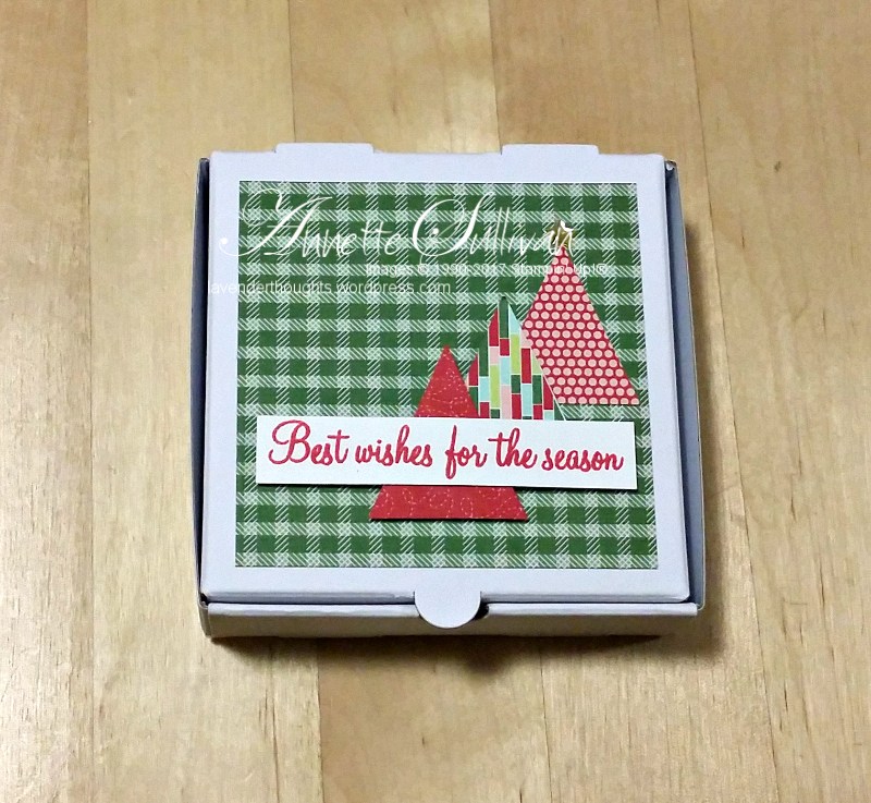 Decorate a small Pizza Box with Holly Berry&nbsp;Happiness