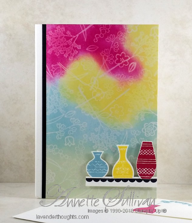 Versamark Resist with Varied&nbsp;Vases