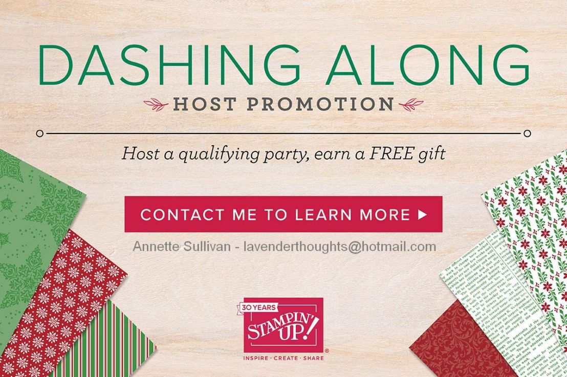 Last Day to earn Dashing Along Designer Series&nbsp;Paper