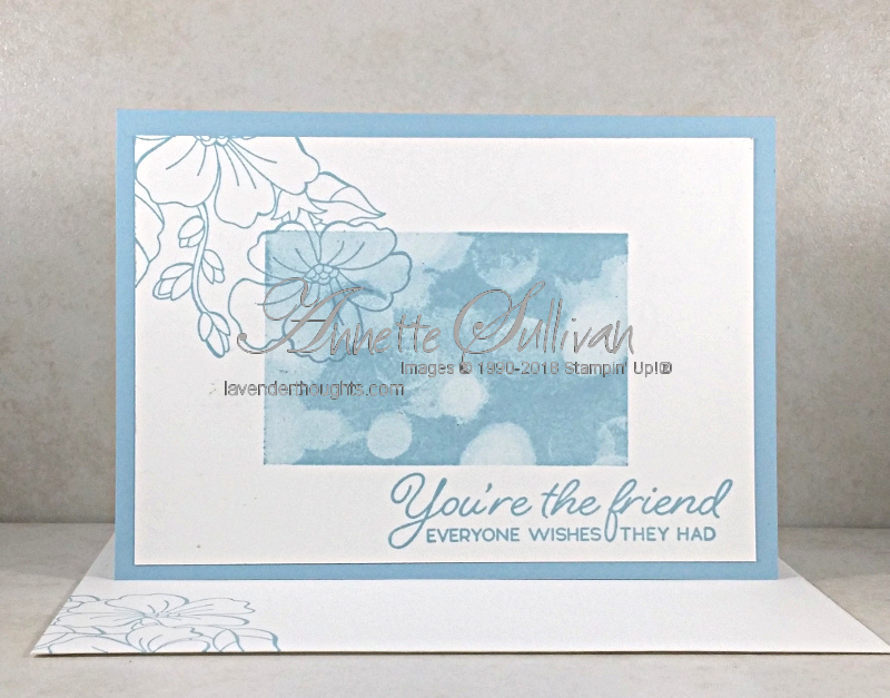 Quick and Easy Card: Blended Seasons with Bokeh Dots Balmy&nbsp;Blue