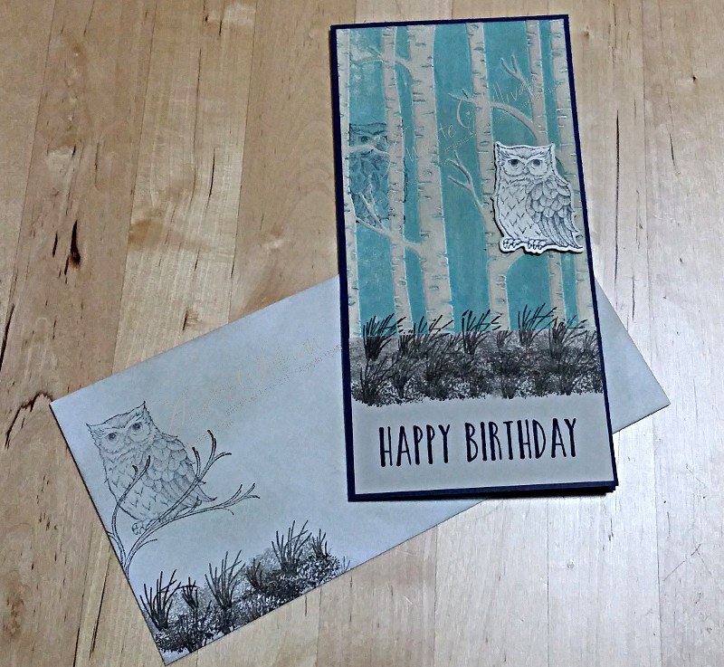 A Tall Card with Still Night for the Sketch&nbsp;Challenge