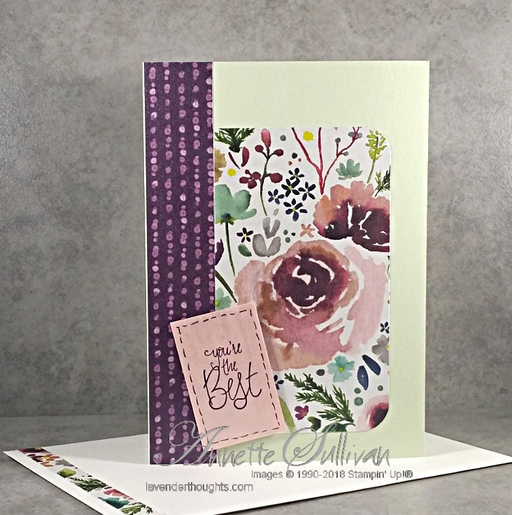 Frosted Floral Designer Paper for the Sketch&nbsp;Challenge