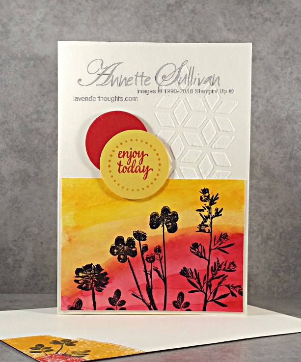 Pressed Flowers in Silhouette for the Sketch&nbsp;Challenge