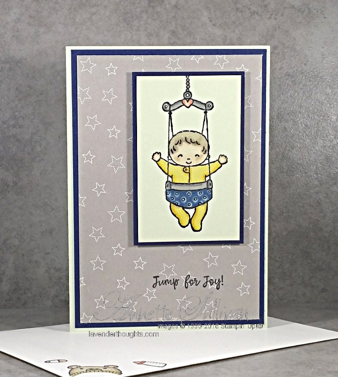 Sweet Baby Jumping for Joy for the Sketch&nbsp;Challenge