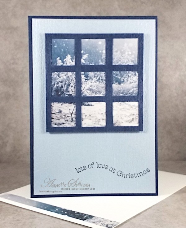 A Frosty Scene through the window for the Sketch Challenge at Splitcoaststampers