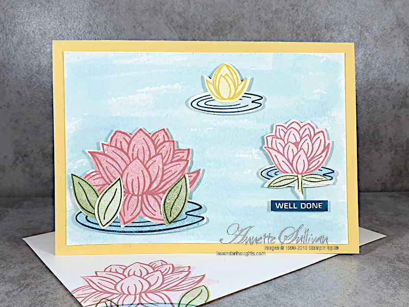 Sneak Peek of Lovely Lily Pad for the Color Challenge at Splitcoaststampers