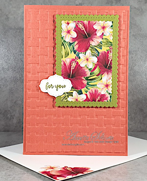 Hibiscus and Frangipani for the Sketch Challenge at Splitcoaststampers