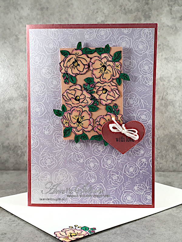 Rococo Roses for the Sketch Challenge at Splitcoaststampers – Lavender ...