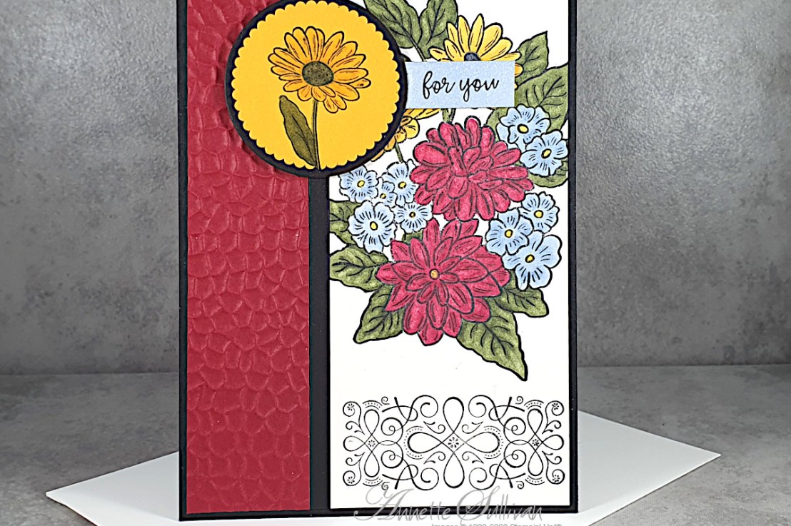 Colouring with Alcohol Markers for the Sketch Challenge at Splitcoaststampers