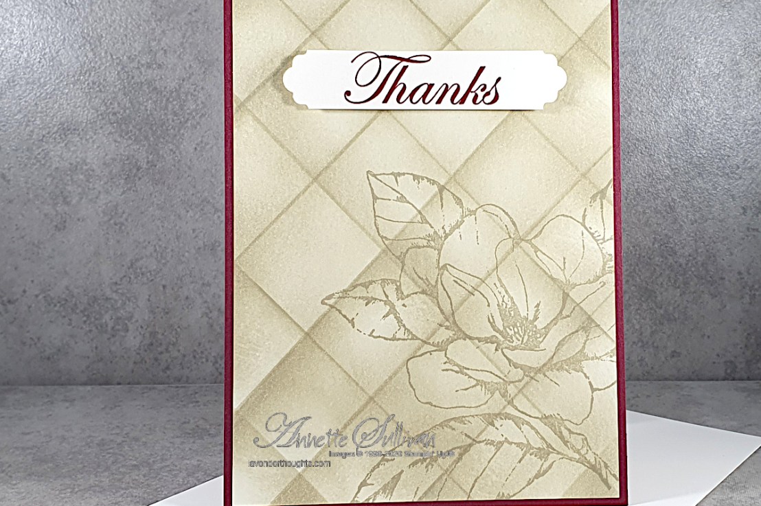 Pillow Top Technique with Good Morning Magnolia for the Sketch Challenge at Splitcoaststampers