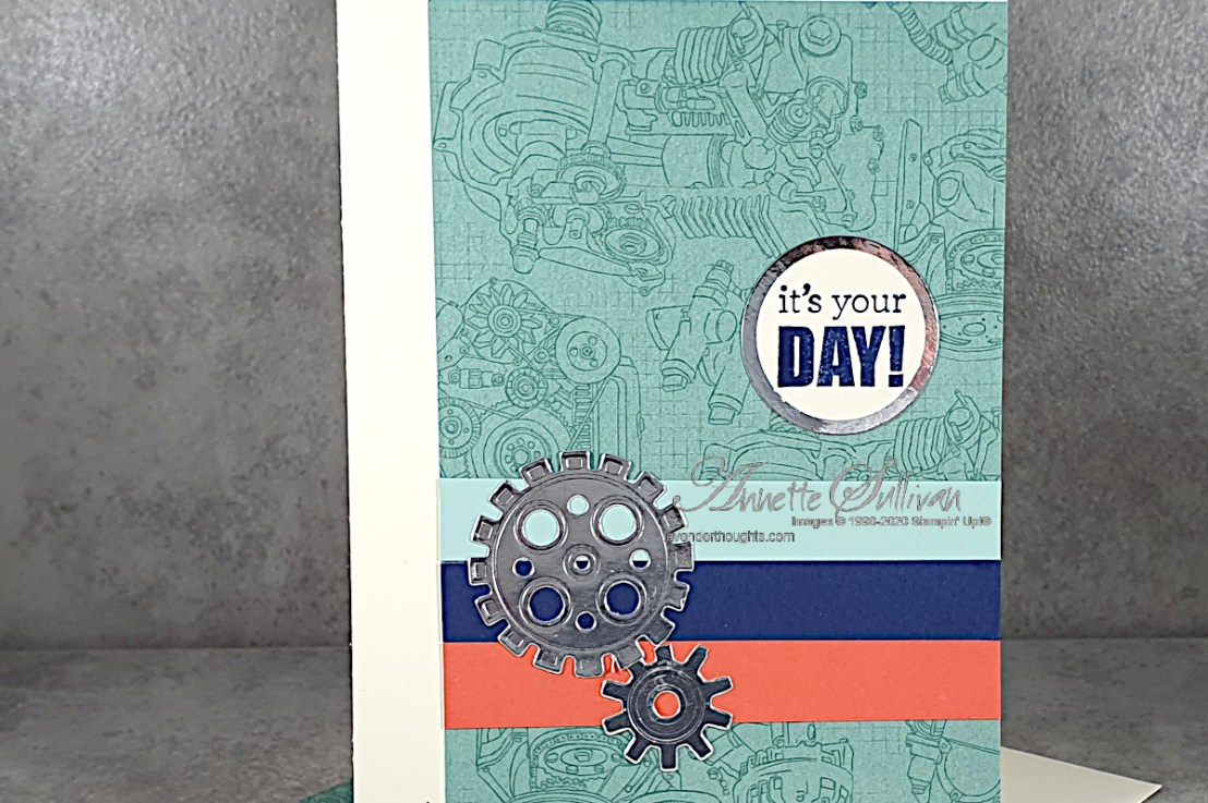 A Quick and Easy Masculine Card for the Sketch Challenge at Splitcoaststampers