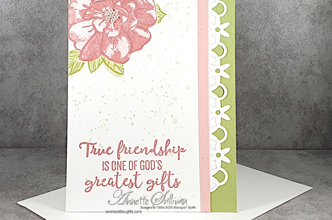 Roses and Pearls for the Color Challenge at Splitcoaststampers