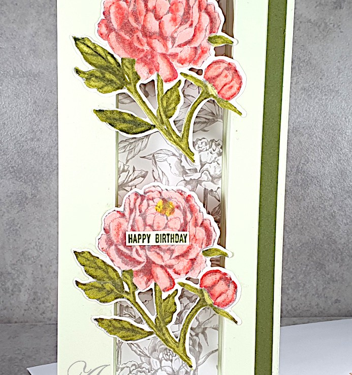 Slimline Bridge Card with Prized&nbsp;Peony