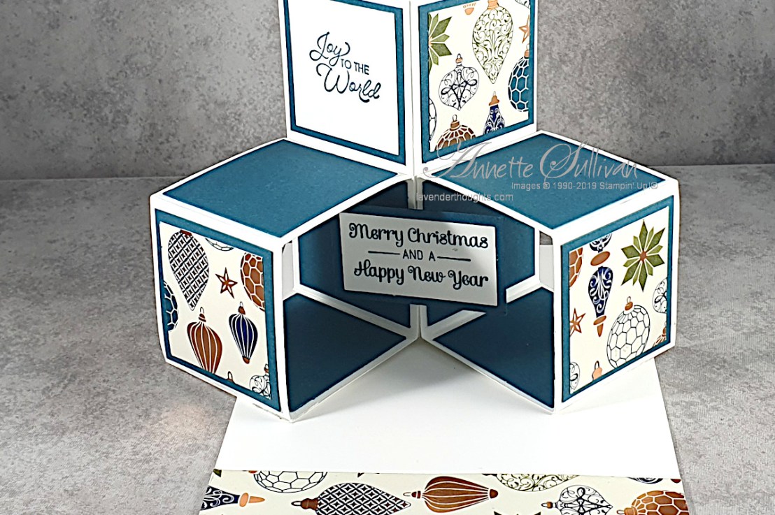 Triple Cube Fancy Fold Card for&nbsp;Christmas